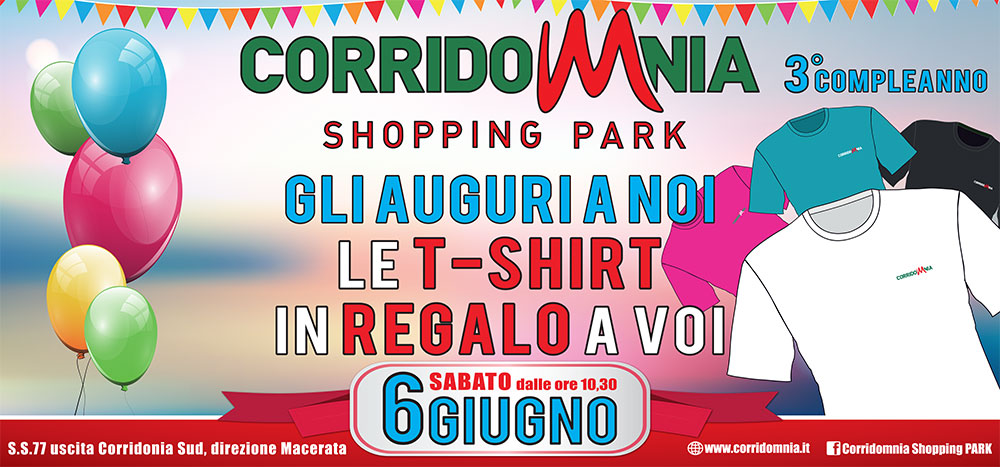 Sabato 6 giugno è il nostro terzo compleanno! 3 anni di shopping ed eventi 